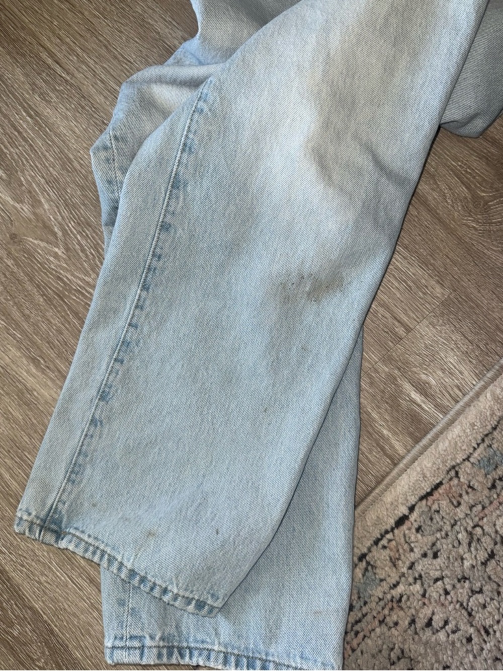 Levi’s 501 ‘90s Jeans Light Wash Straight Leg 27 Waist Vintage Style - Picture 14 of 15